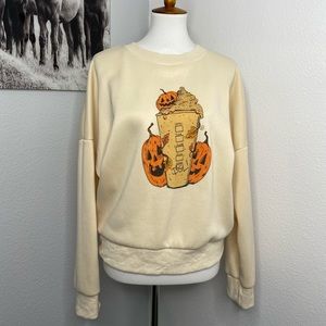 Cream “Pumpkin Spice Latte” Fall Crewneck